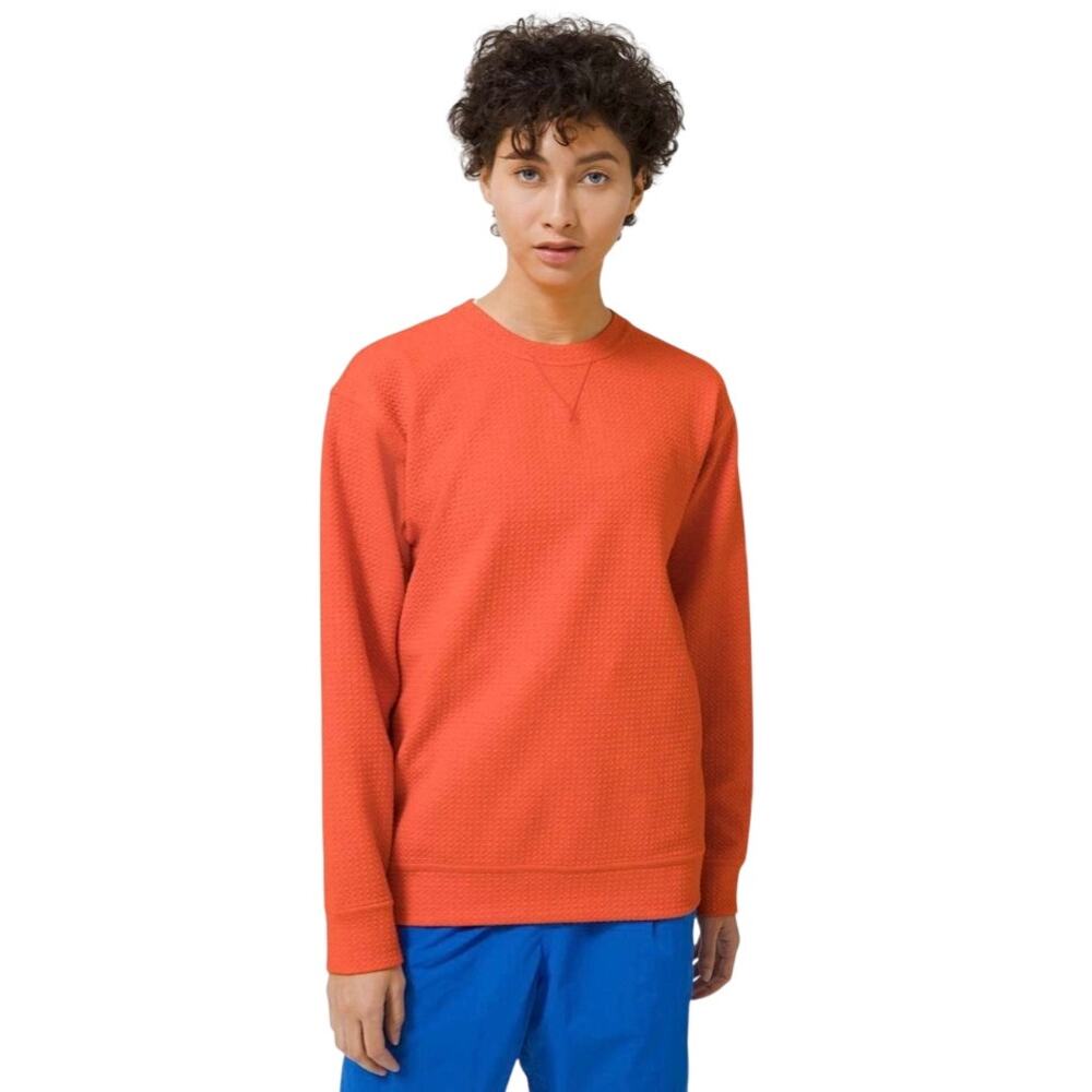 Lululemon All Yours Crew Bubble Dot SweatShirt, Heathered Brick, Women's Large